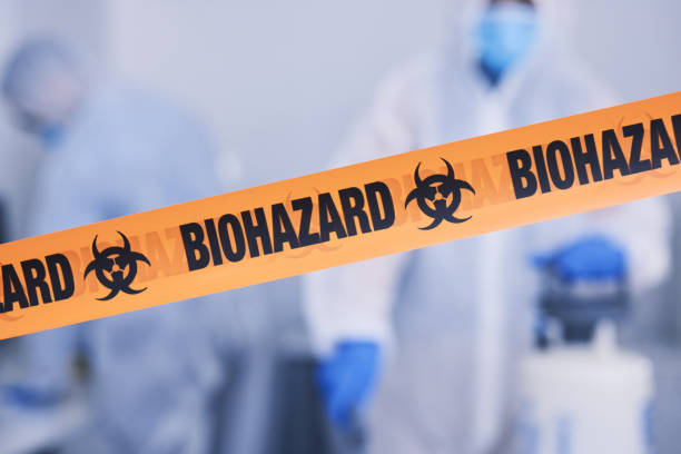 Professional Biohazard Cleanup technician working in Five Points, FL